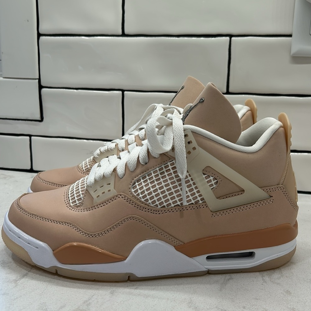 Nike Air Jordan 4 Retro High Top‎ Rose Gold Shimmer 2021 DJ0675-200 - Picture 4 of 16